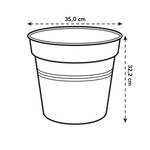 green basics pot de culture 35cm living noir